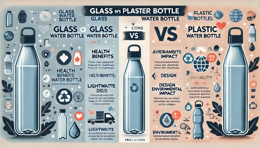 Glass Water Bottle vs Plastic Water Bottle